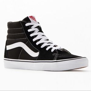 Vans Sk8-Hi Canvas Black & White Shoes